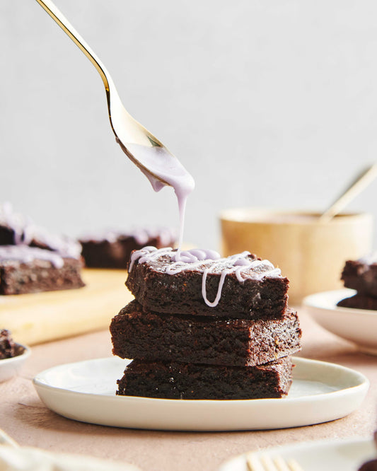 Dark Chocolate Lavender Brownies