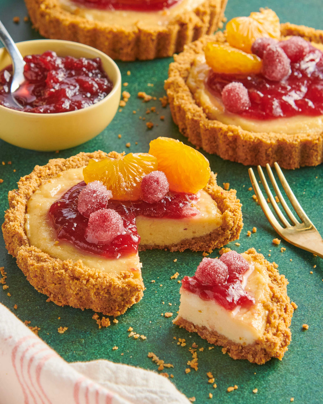 Cranberry Ricotta Mini Tarts