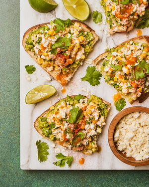 Mexican Street Corn Avocado Toast