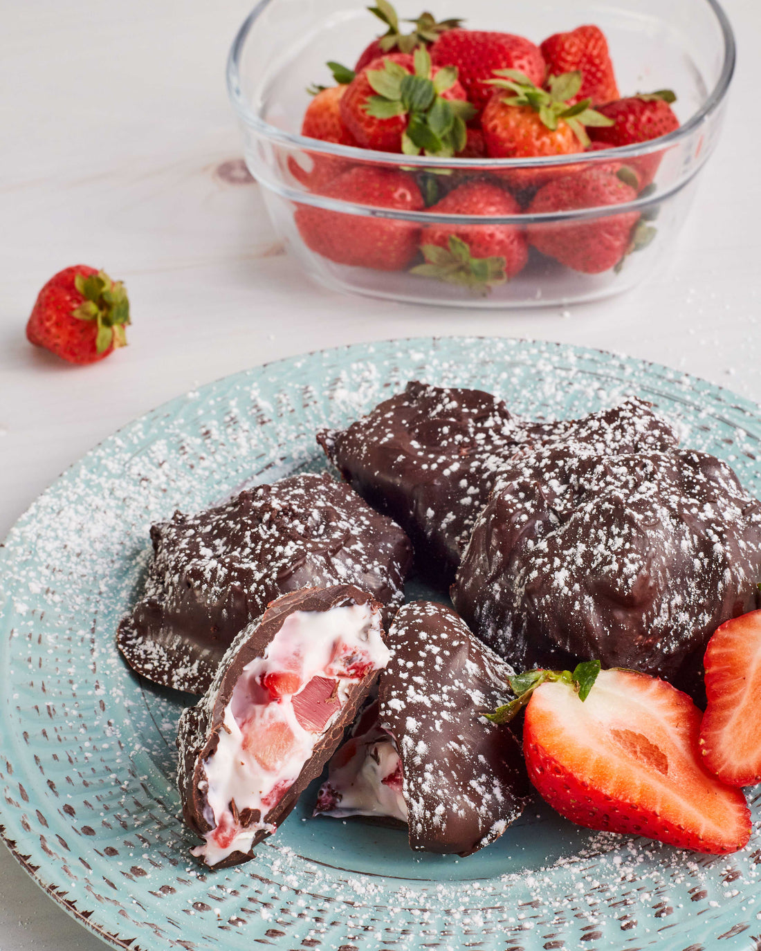 Strawberry Chocolate Yogurt Clusters