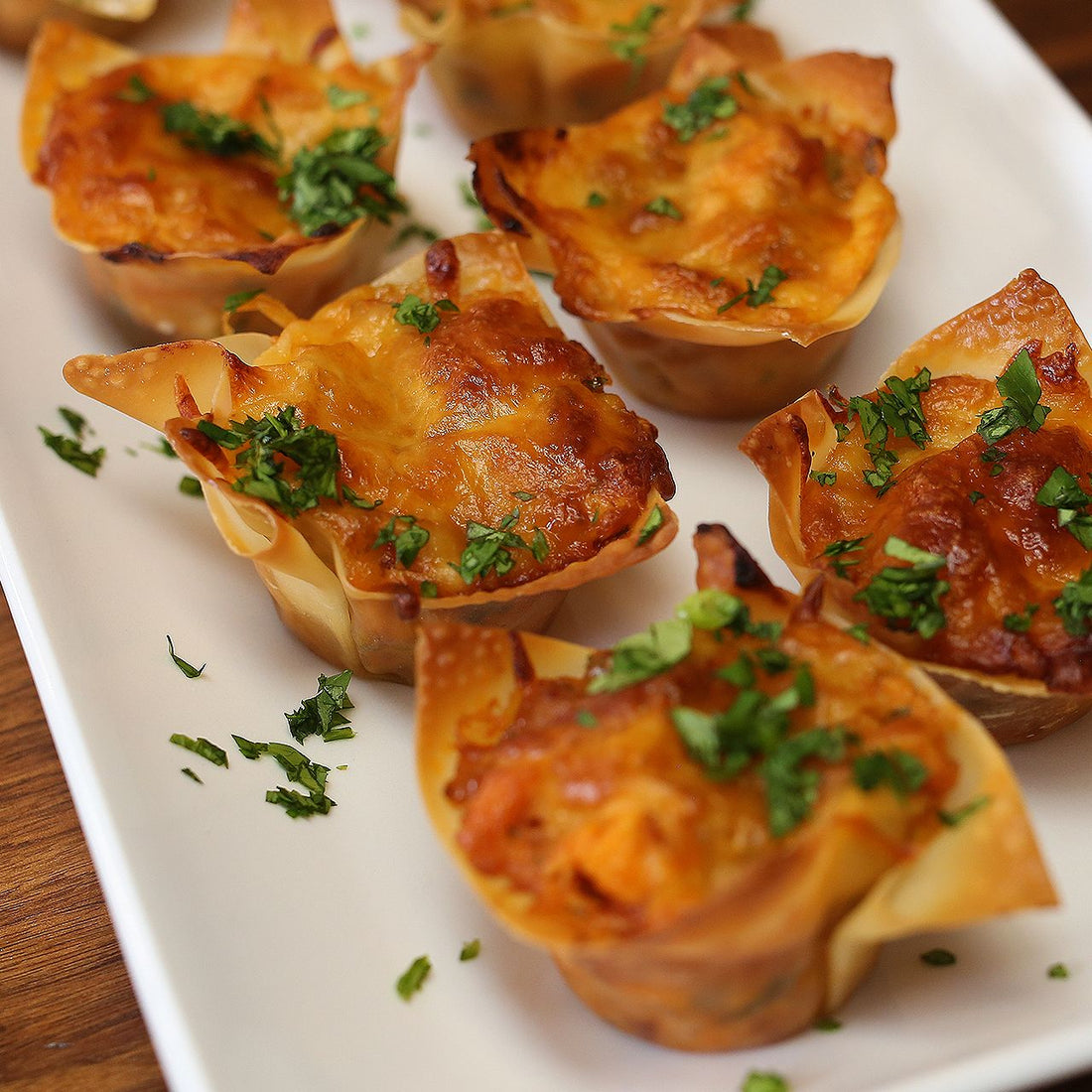 BBQ Bacon Chicken Ranch Wontons