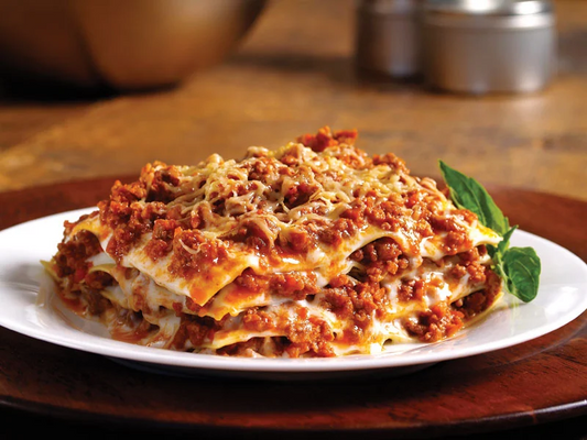 Lasagna With Marinara, Ground Beef And Bechamel