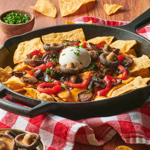 Mushroom Shallot Nachos