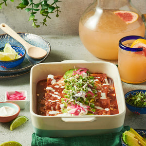 Tomato Beef Bone Broth Enchiladas