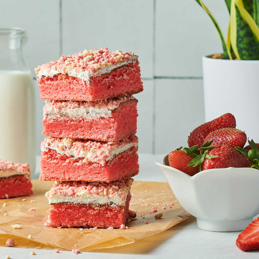 Strawberry Shortcake Brownies