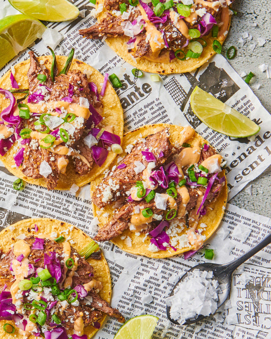 Charred Scallion Steak Tacos