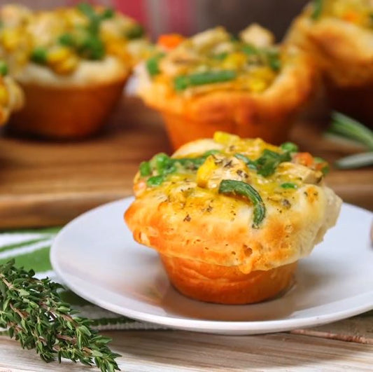 Chicken Pot Pie Cupcakes