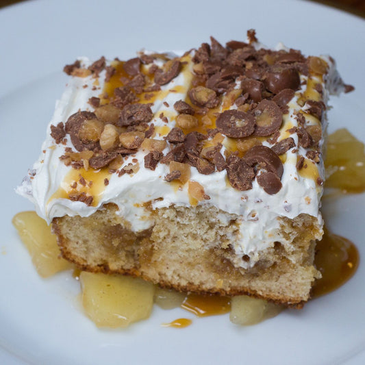 Caramel Apple Poke Cake