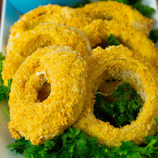 Cheesy Onion Rings