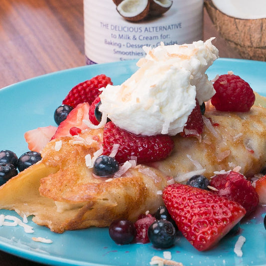 Coconut Crepe And Fruit Trio