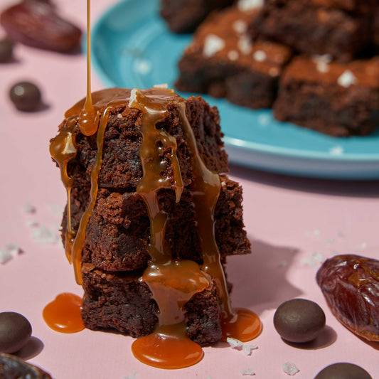 Dark Chocolate Sea Salt Date Brownies