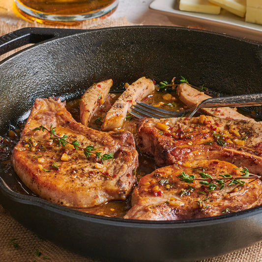 Apple Cider Glazed Pork Chops