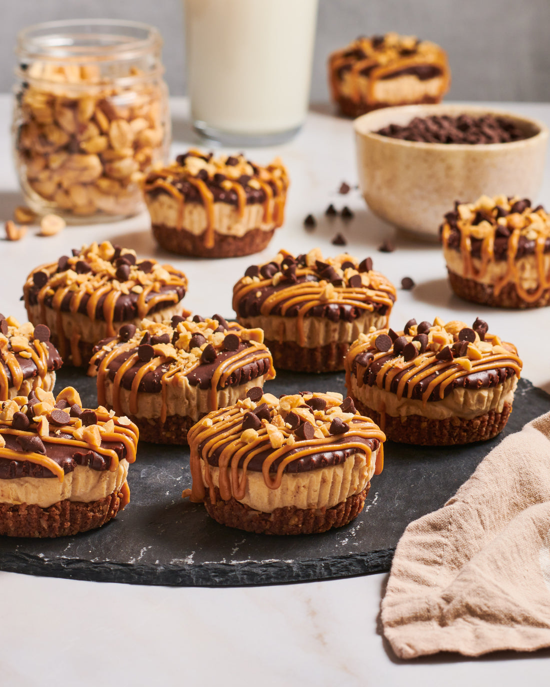 Chocolate Peanut Butter Mini Pies