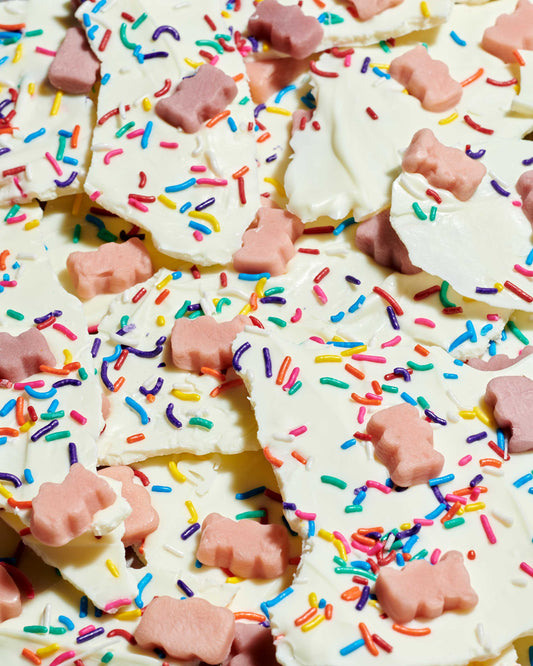 White Chocolate Gummy Bear Bark