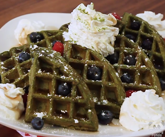 Green Tea Waffles