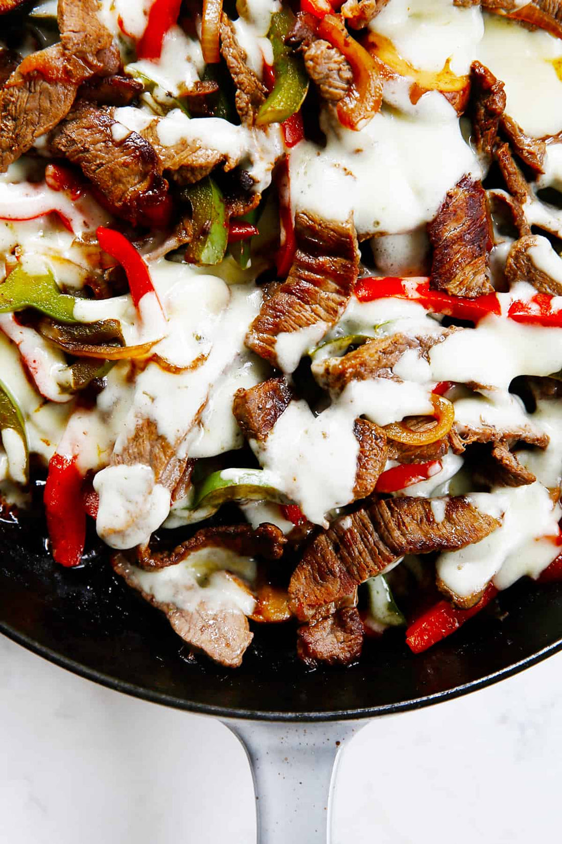 Philly Cheesesteak Skillet