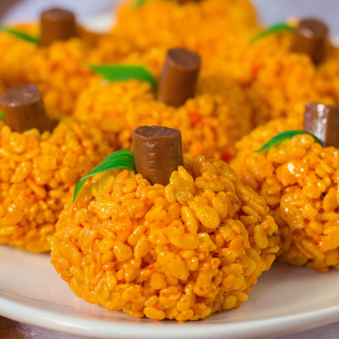 Pumpkin Rice Krispies Treats