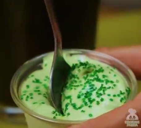 Shamrock Shake Pudding Shots