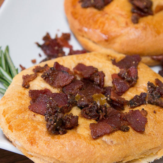 Stuffed Cheesy Bacon Bagels