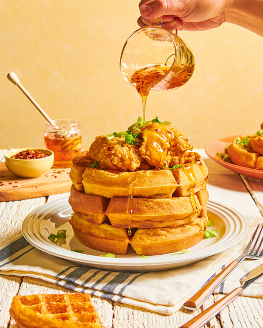 Firecracker Chicken and Waffles