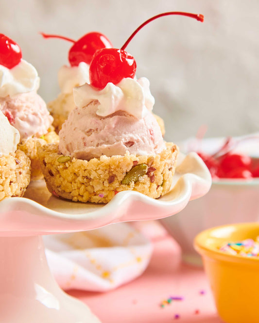 Rice Crispy Sundae Cups