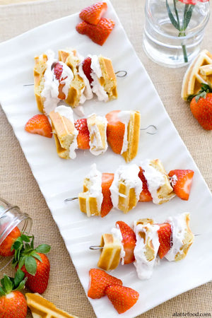 Strawberry Waffle Skewers