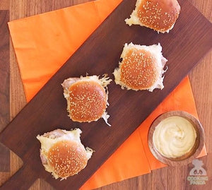 Beer-Glazed Brat & Sauerkraut Sliders