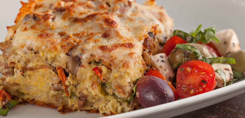 Sausage And Mushroom Strata