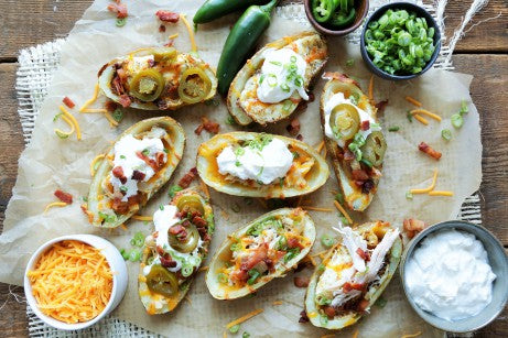 Rotisserie Chicken Potato Skins