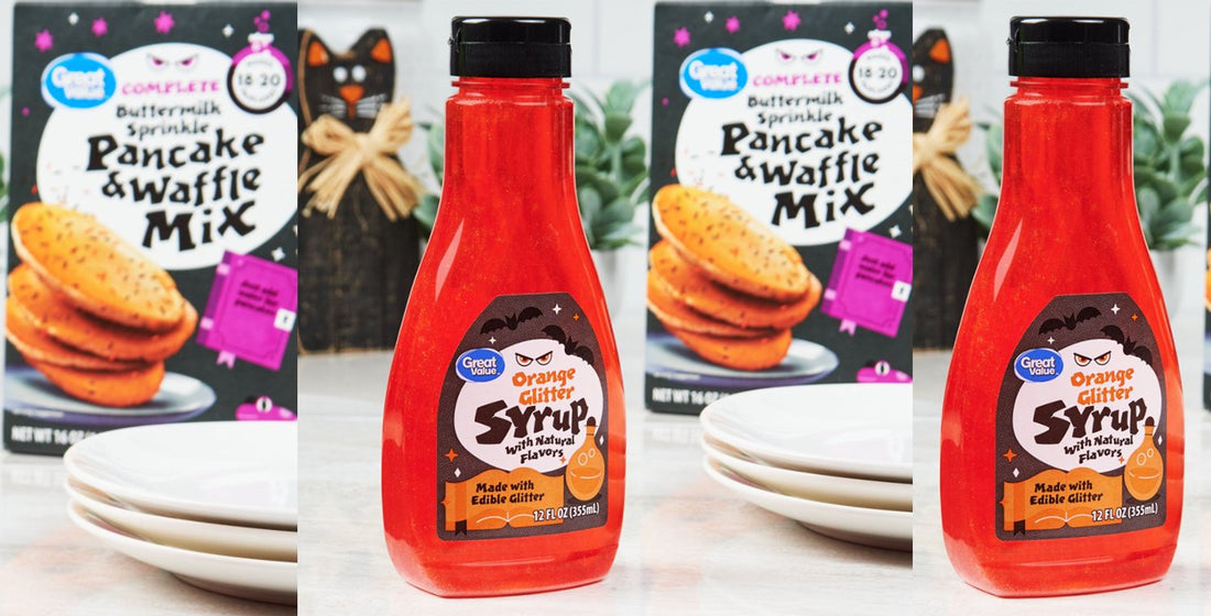 Orange Glitter Syrup At Walmart Adds Halloween Cheer To Breakfast